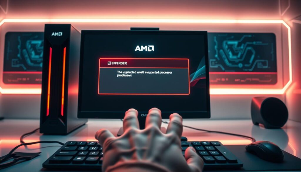 AMD unsupported processor error solutions