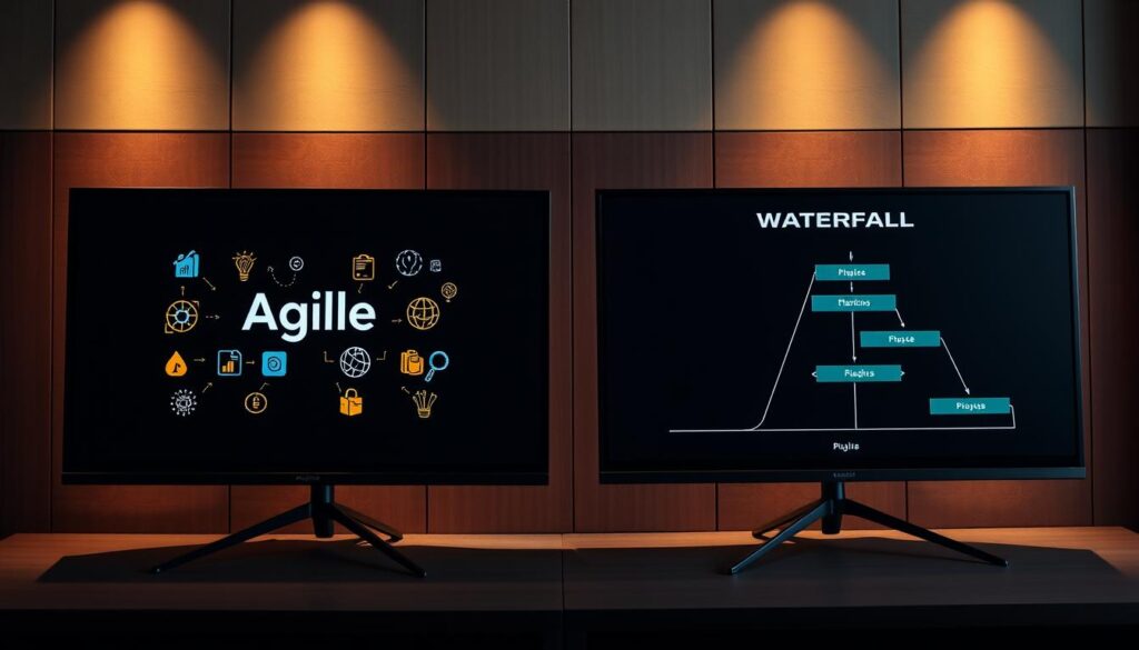 agile vs waterfall presentation comparison